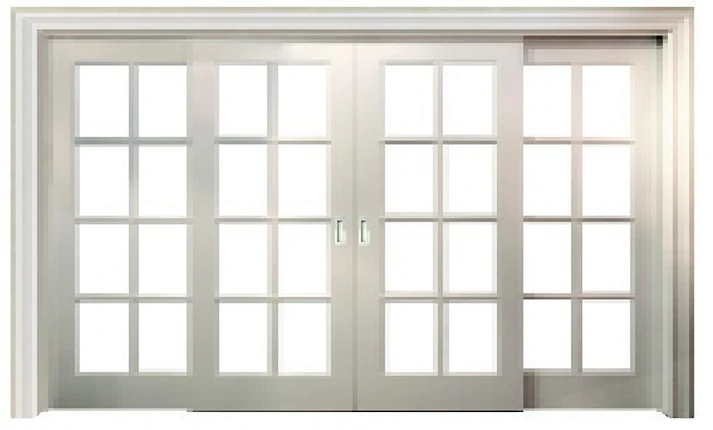 High Quality Modern Solidwood Partical board MDF Composite Interior Doors Sliding with Glass