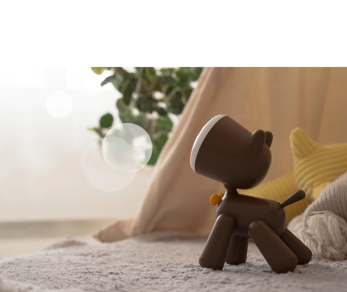 Promotional gifts puppy sleep light for children with 2 modes of brightness