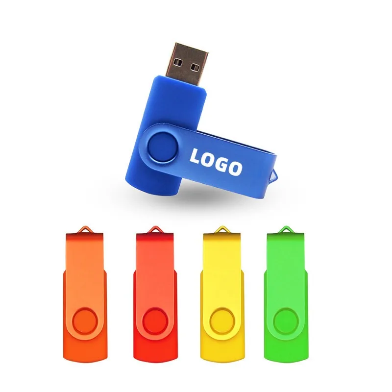 Free Sample Custom Lpgo Metal Usb Stick 2GB Swivel Usb 2.0 3.0 Flash Drive 4GB 16GB 32GB 64GB 128GB