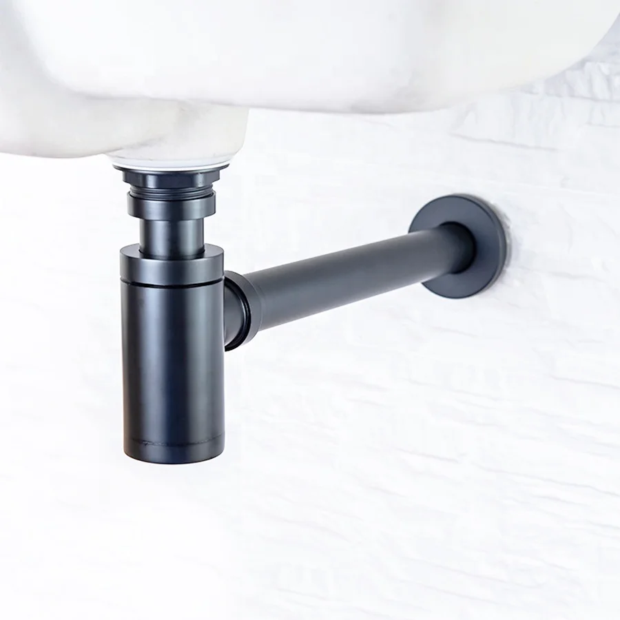 Bathroom Accessory Brass Drainer Chromed Plated Wash Basin Waste drain and Pipe Drain