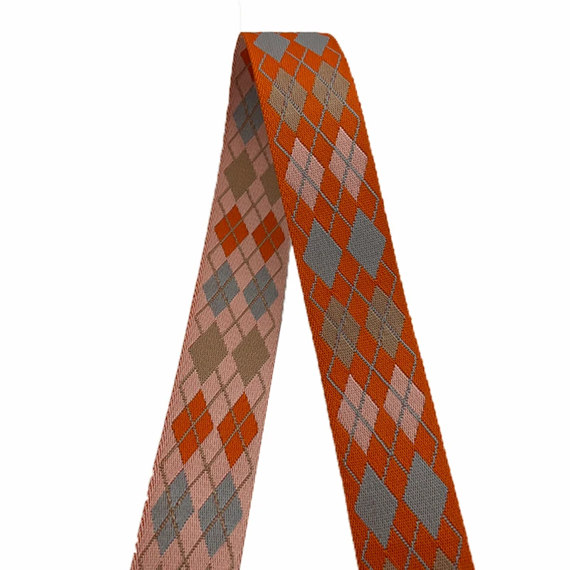 High Quality Italy Fashion Design  2 Inch 50MM New Arrival Bag Shoulder Strap Jacquard Webbing Belt