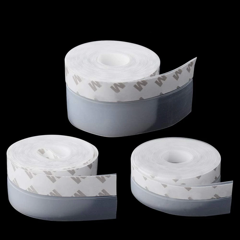 Heat Resistant SIlicone Sealing Strips for Door, Waterproof Windows Bathroom Self-adhesive Seal Strips