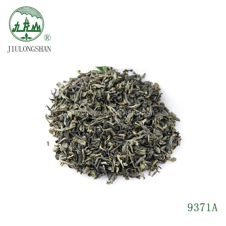 High Quality Te Verde Chun Mee 9371 Good Reputation China Pearl Shape Chunmee Green Loose Tea Powder
