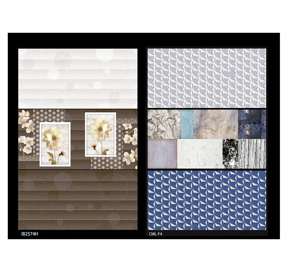 Toilet ABC Wall Ceramic Tile Bathroom Blue and White Ceramic Tiles