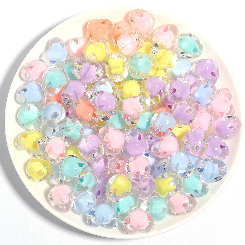 Acrylic Beads 10mm Wholesale Loose Candy love Five Pointed Star Acrylic Plastic Lucite Beads for Jewelry Making
