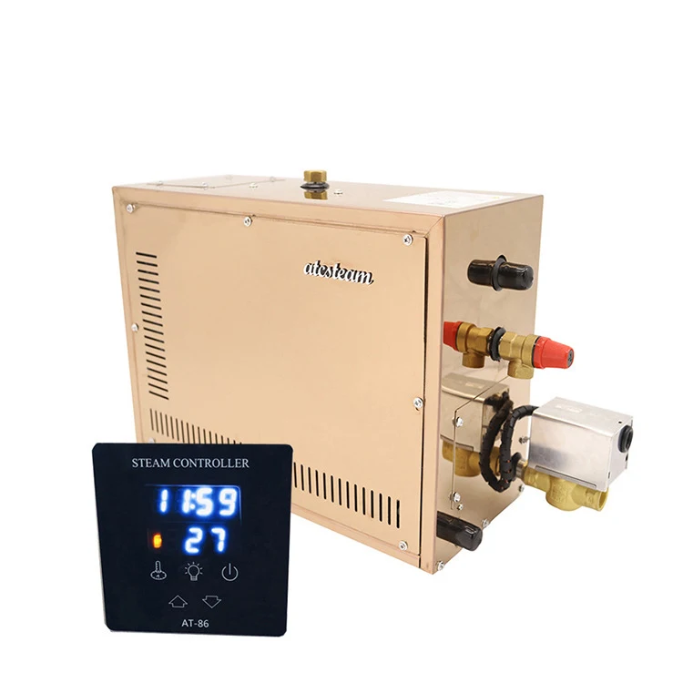 HUAXI Factory Steam Room Machine 3-21kw Wet Steam Generator with Control Panel Computer Controlled 6kw Power Sauna Bath