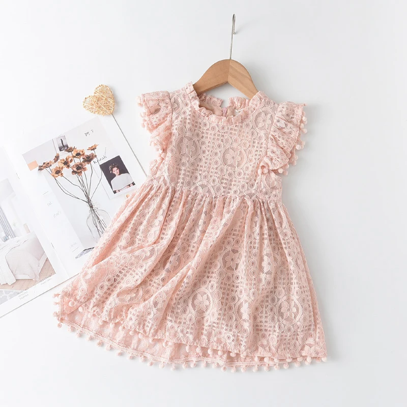 
Bear Leader Girls Dress 2019 New Summer Brand Girls Clothes Lace Petal Sleeve Design Baby Girls Dress Party Dress For 3-7 Years 