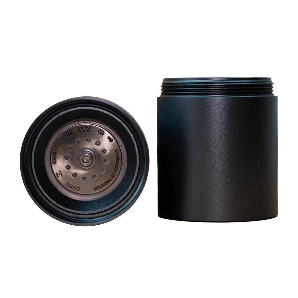 All Metal 6-Axis Stainless Steel Burr, Portable Manual Coffee Grinder