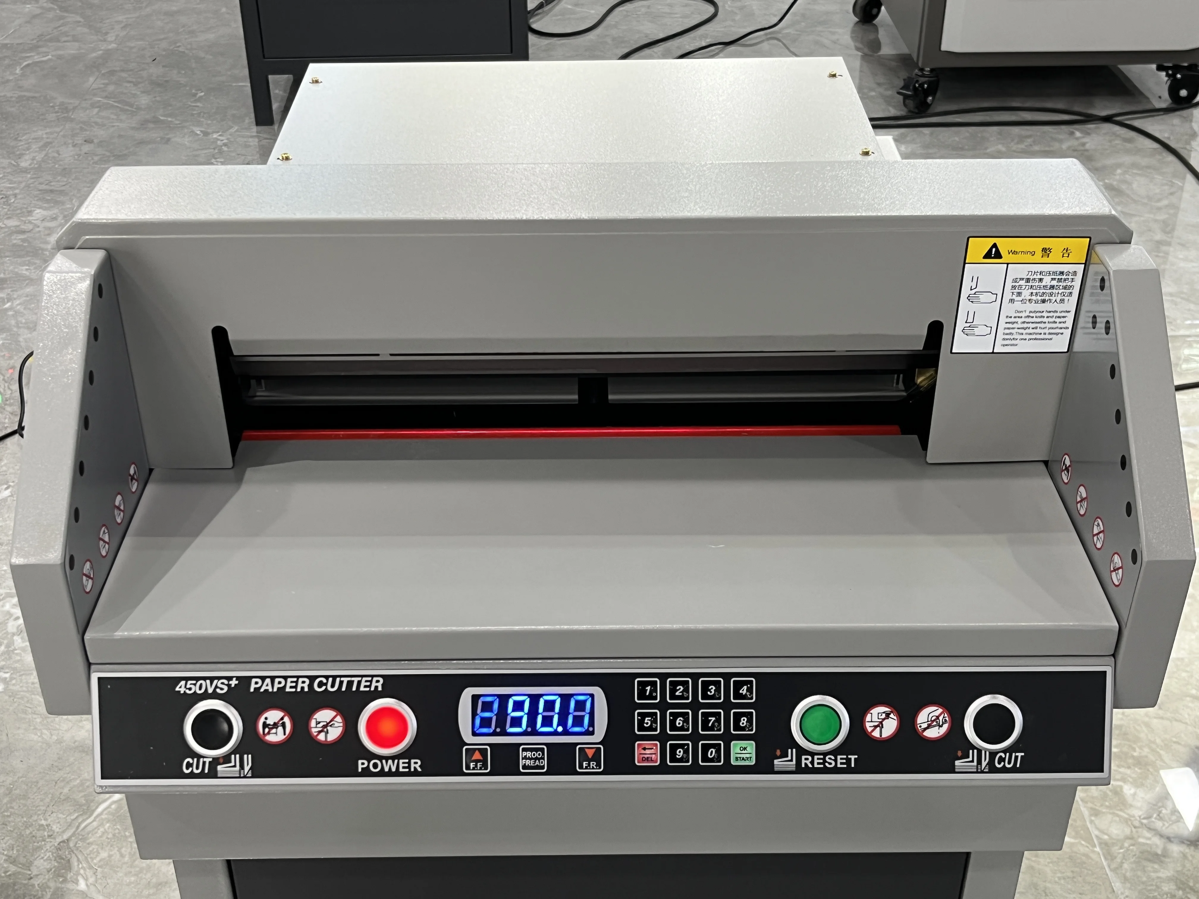 FRONT Guillotine Paper Cutter for A3 A4 Electric Paper Trimmer 450vs Electric Paper Cutter