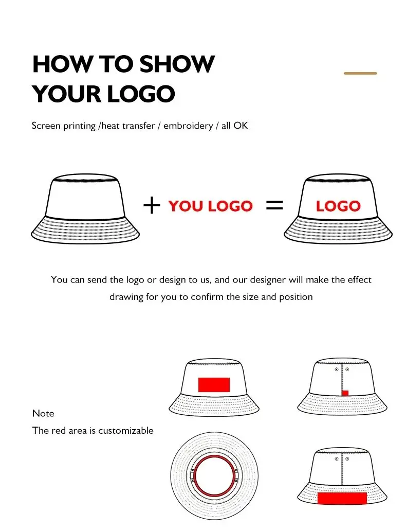 OEM Custom Logo Unisex Golf Bucket Hat Quick Dry Polyester Designer Embroidery with Solid Cartoon Patterns Acrylic Material