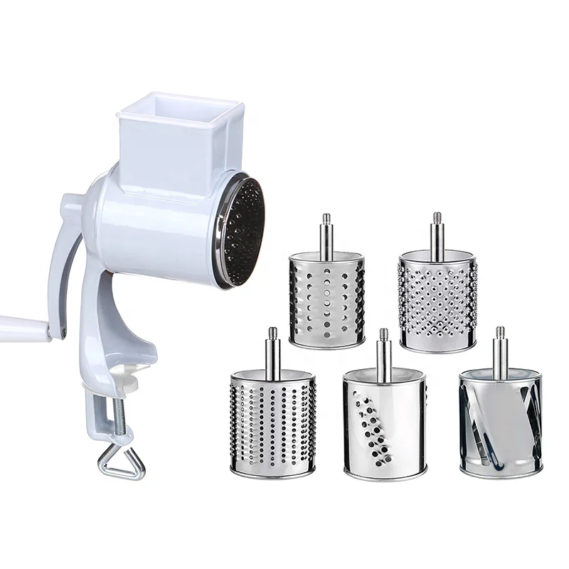Rotary Manual Stainless Steel Vegetable and Fruit Tools Grater With Blade