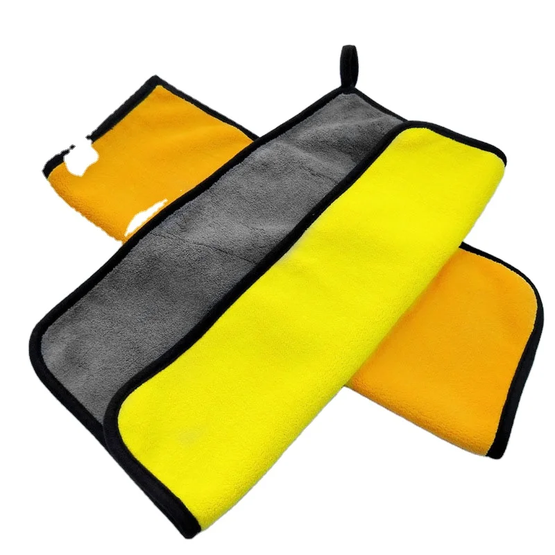 30*40CM 800GSM double sided thickening uper velvet microfiber water absorbent waxing cloth car cleaning wash towels