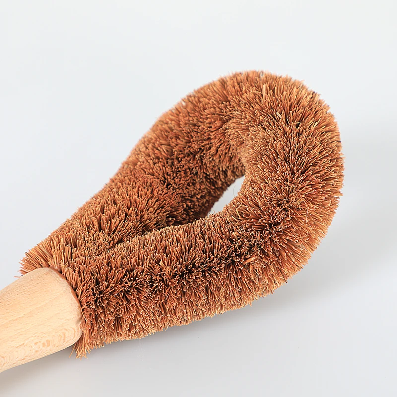 Organic Bamboo Wood Kitchen Dish Bowl Pot Pan Washing Vegetable Fruit Scrub Brush Scrubbing Brushes For Dish