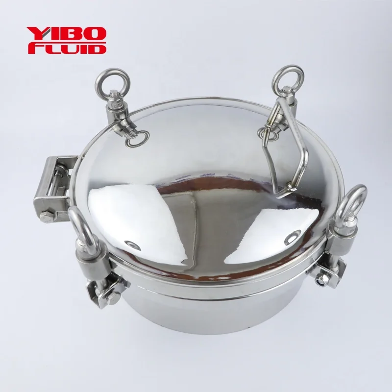 EPDM/Силиконовое Уплотнение Крышка Люка из нержавеющей стали с давлением SS304/316L санитарный круглый люк высокого