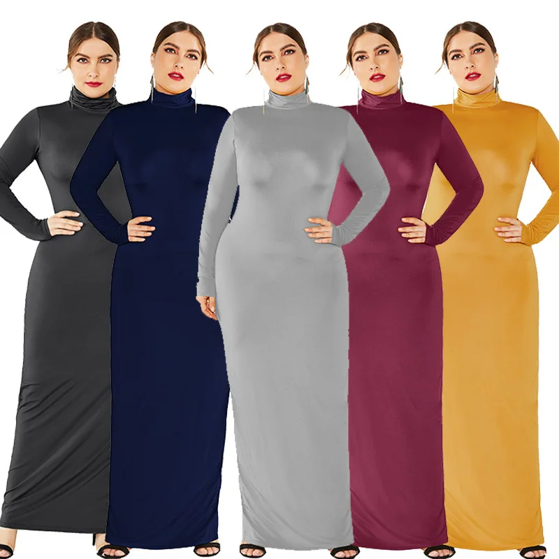 Islamic Clothing Dress Long Sleeve Muslim Clothing for Women Trendy New Fashion Plus Size Middle East Style