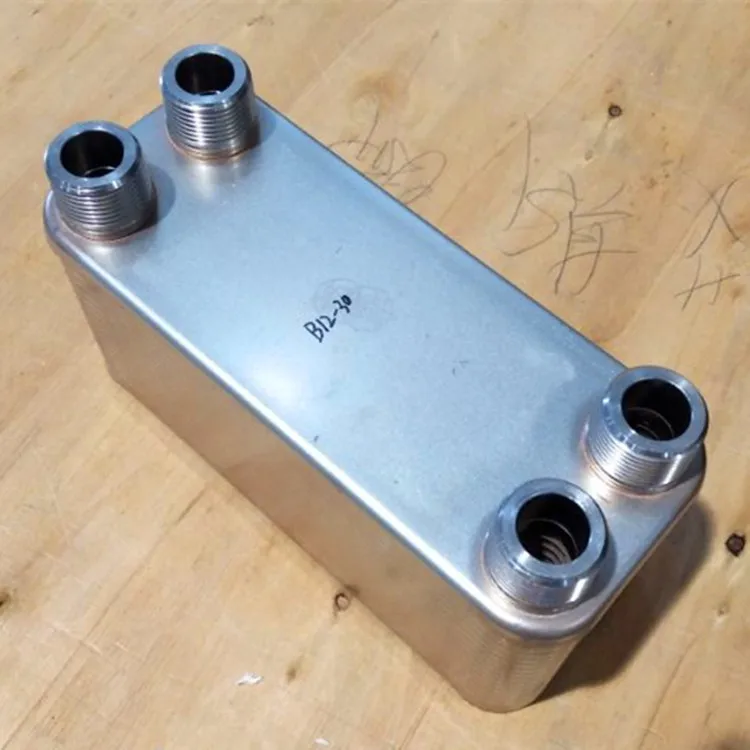 brazed plate heat exchanger for fireplaces