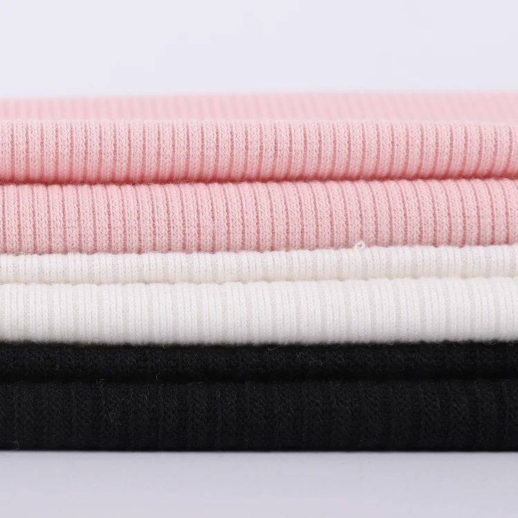 
Wholesale Customized 48%Poly 48%Rayon 4%Spandex So Soft Stretch Rib Fabric For Shirt Blouses Dress 