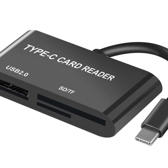 USB C 3 в 1 концентратор адаптер мультипорт конвертер SD/TF кардридер для