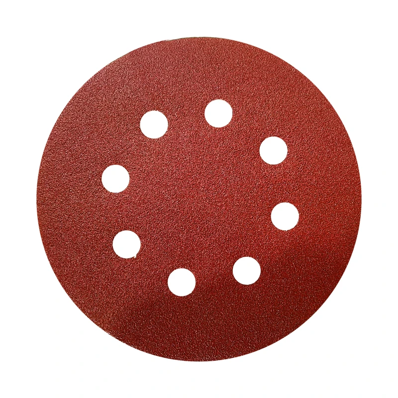SONGQI OEM Aluminum Oxide 5 Inch Hook And Loop round Abrasive Sanding Disc