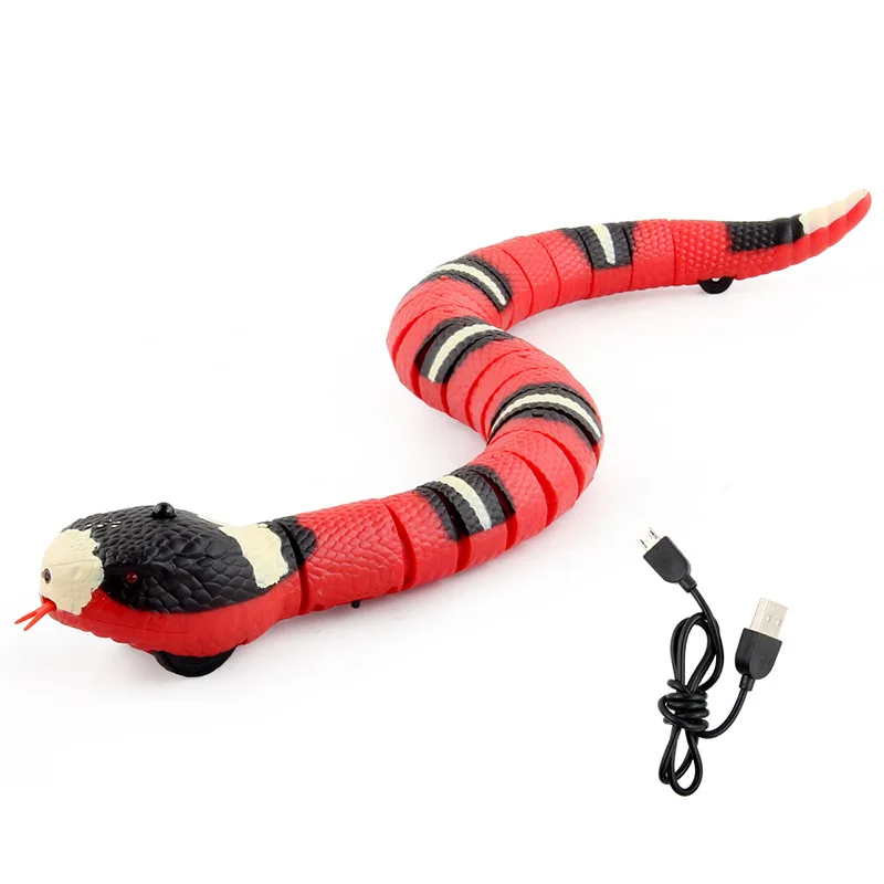 FREE SAMPLE new smart sensing snake cat toy snake shape multi color electric interactive cat toy teaser toy