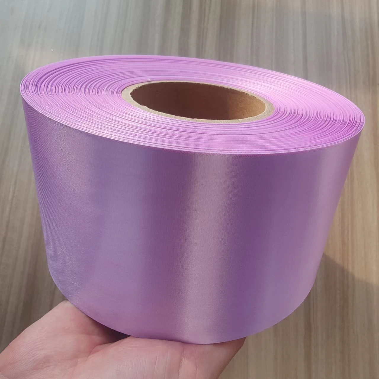 Wholesale Satin Ribbon 100mm Soft Sustainable Custom Color Plain Satin Ribbon Roll For Graduation Sash