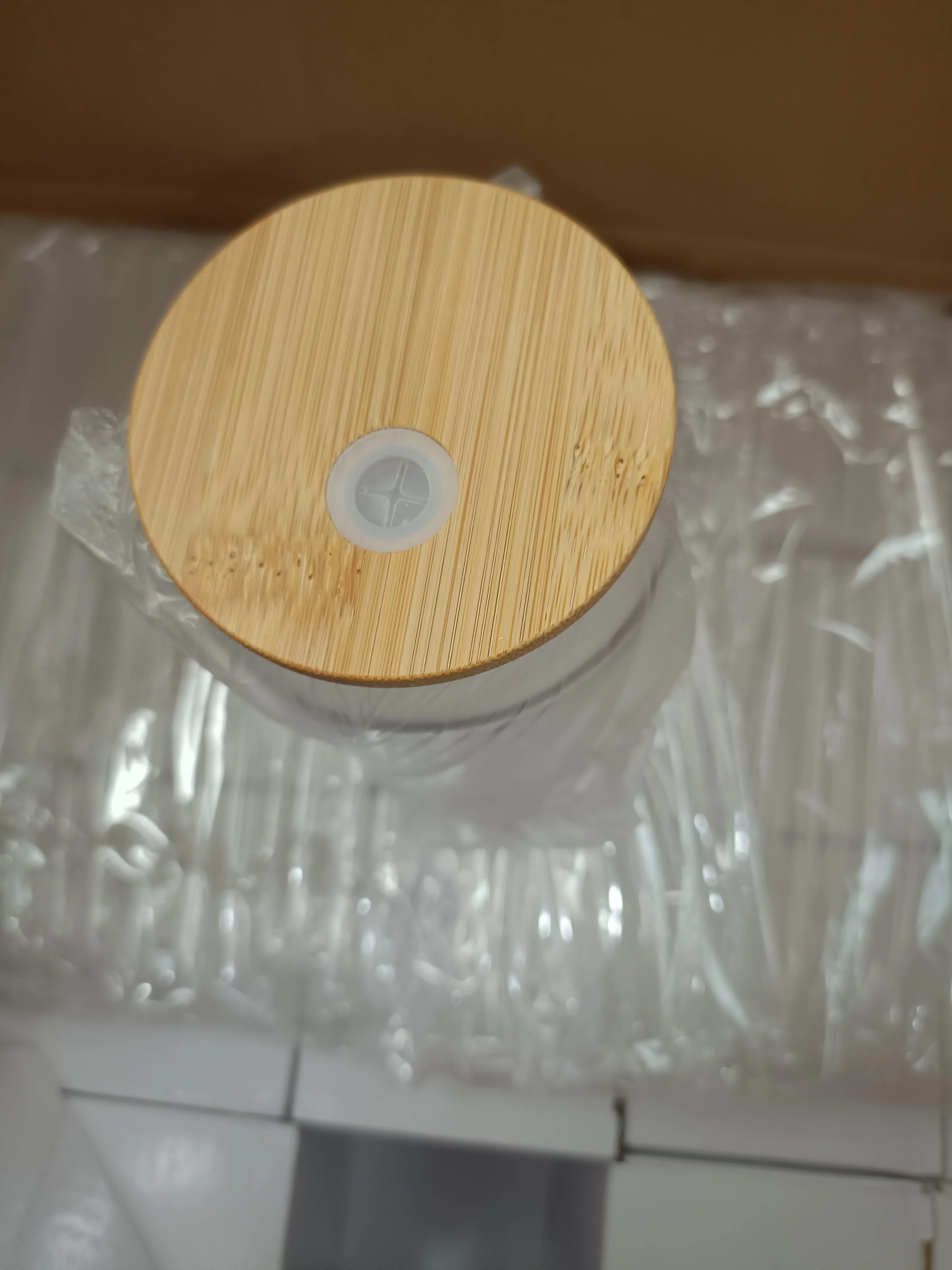 Hot sale Reusable 16oz Plastic Drinking Can for Kids Mason Jars PP Acrylic Cup with Bamboo Lid And Straw for Children