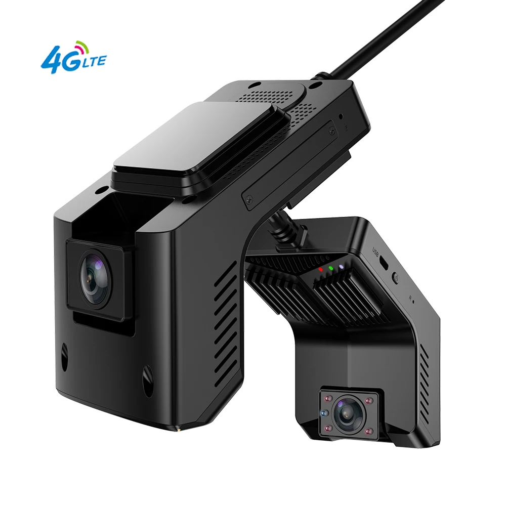 4G Dash Cam IR Night Vision Inside Android WiFi GPS Tracking Dual Car DVR Camera LiveView FHD 1080P Drive Recorder