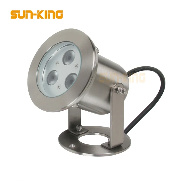 green blue yellow 304ss 24vdc projector outside pool spotlight 3watt 3W led waterproof underwater pond lighting