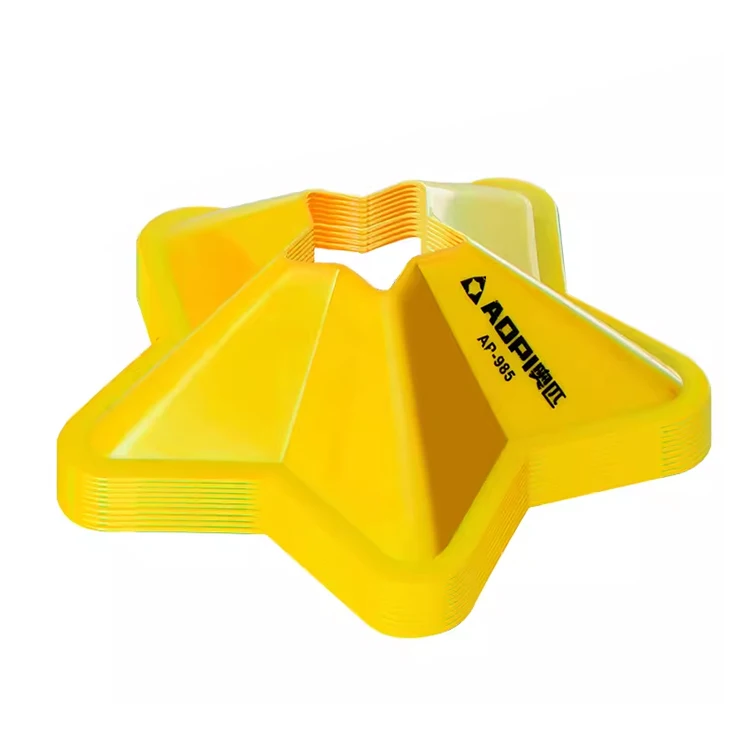 soccer training sign dish marker discs marker bucket sports accessories football training logo plate pentagonal