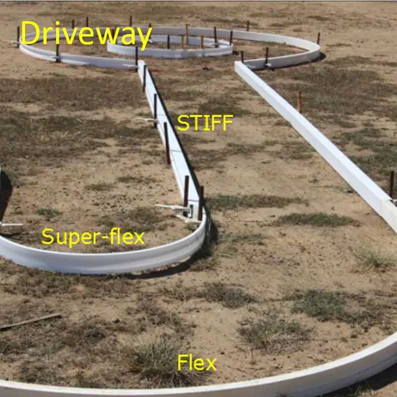 Flexible cost saving coffrage plastique rutilisable cement sidewalk plastic formwork for walkways