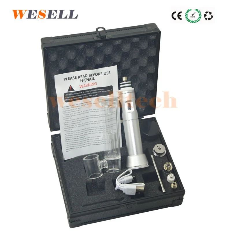 
electric dab rig Wax vaporize dry herb henail mini dnial glass water nail dab pen wax vaporizer 