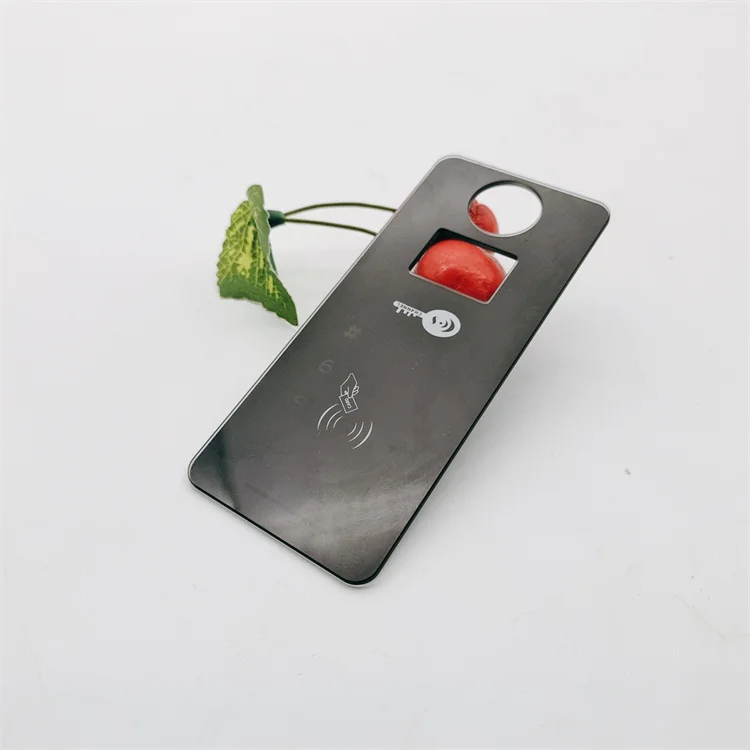 Customized Touch Tempered Glass Panels Silk Screen Printing Smart Lock Panel Glass
