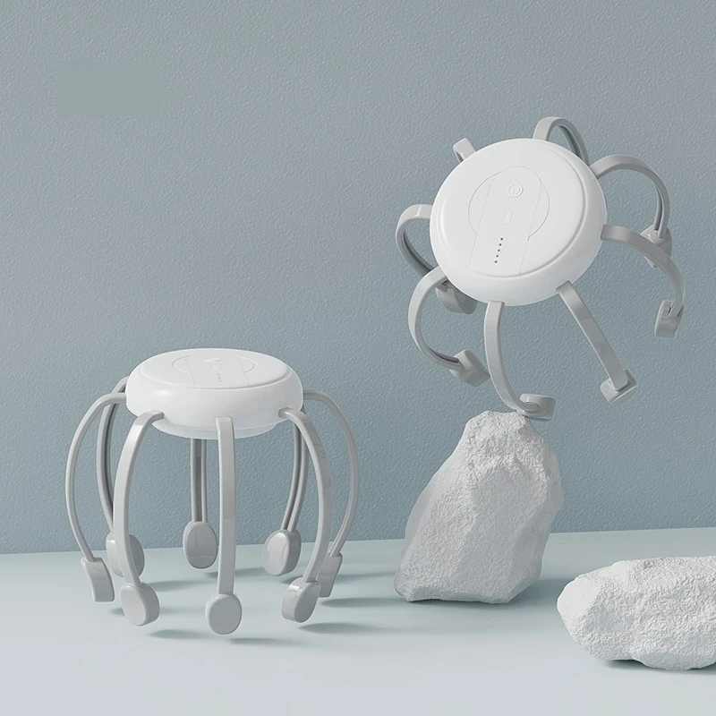 Octopus Head Multifunctional Massager Relaxation Scalp Scratcher with Pain Relief Features