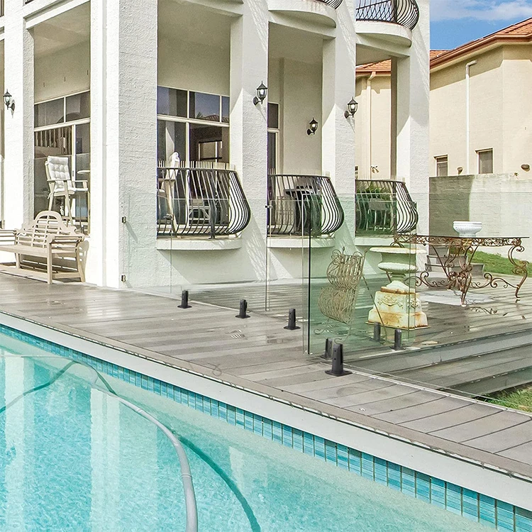 Glass Balustrade Staircase Tempered Railing Tilt Angle Adjustable Stainless Steel Glass Spigot For Staircase