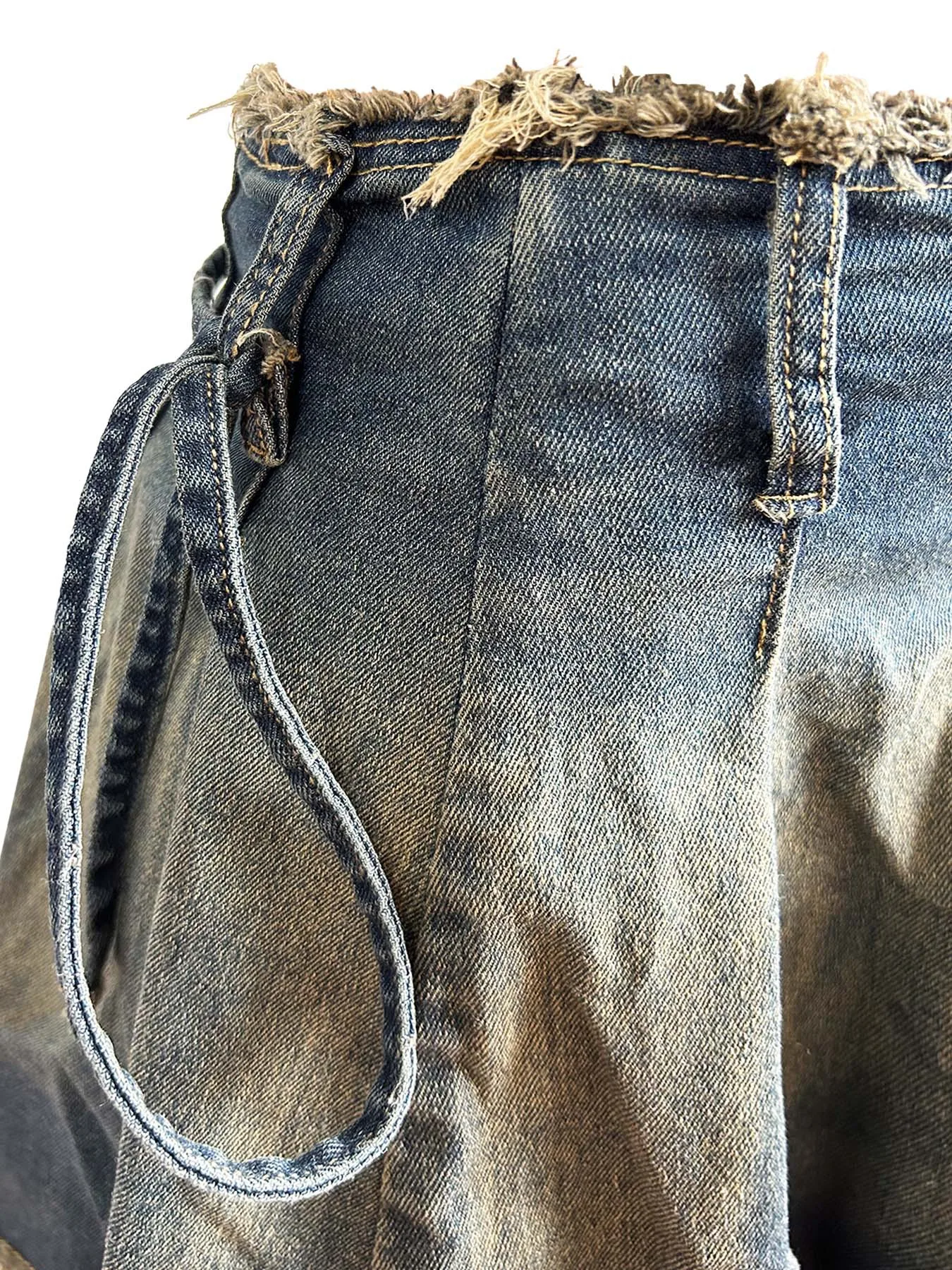 Women Ribbed Jacket Pleated Skirt Denim Set High Neck Short Zippered Cardigan Embroidery 2 Piece Skirt And Jackets Set For Women