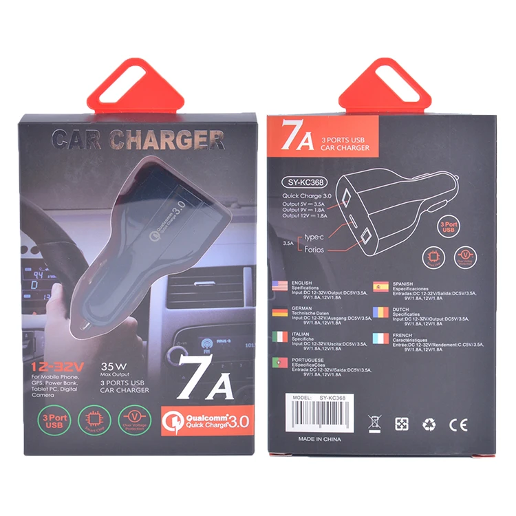 
Top Product 2020 QC 3.0 Fast Charging Car Charger Type C 