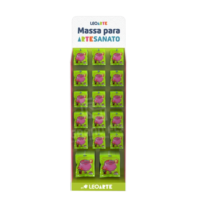 New Arrival Retail Display Foam Cardboard Cardboard Hook Paper Food Floor Hanger Hook Display Rack Cardboard Display Stand