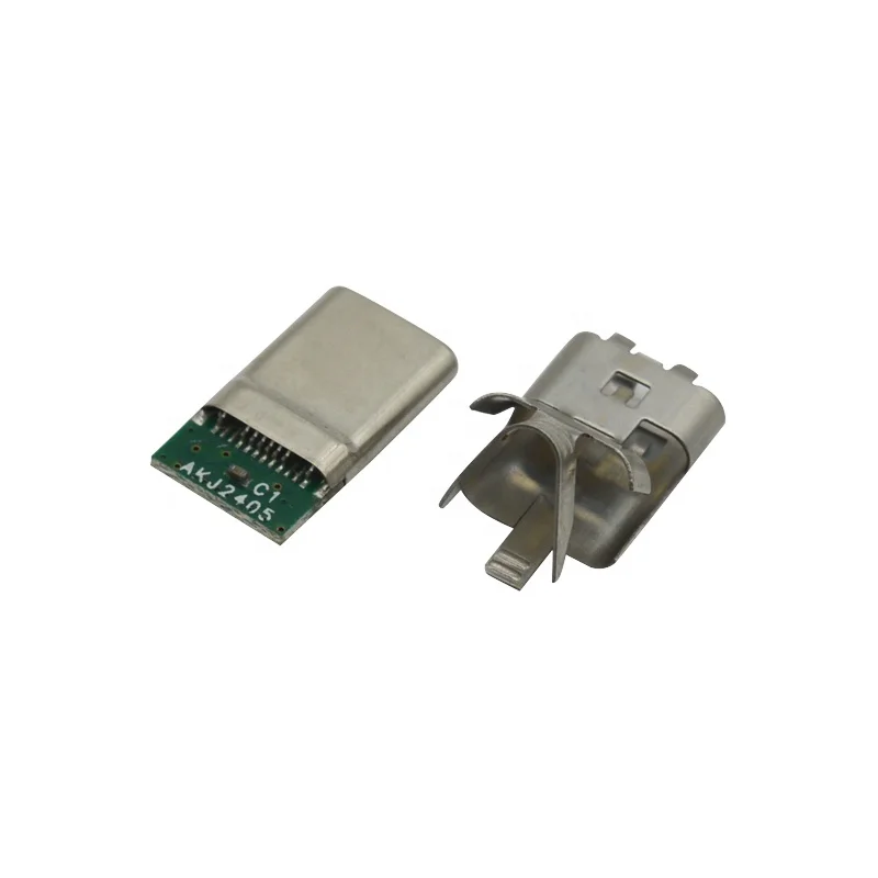 Type-C 16-контактный разъем с разъемом PCB интерфейс быстрой зарядки металлической оболочкой USB