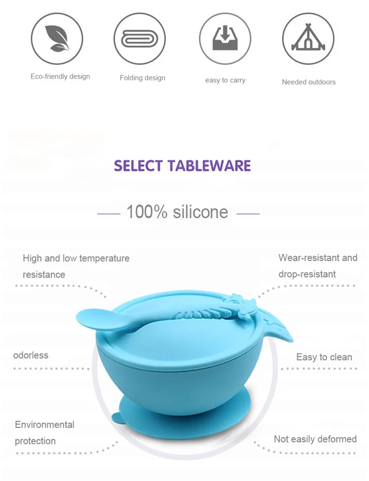 baby silicon printing bowls