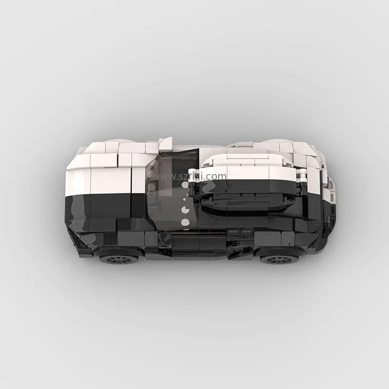 Techinic MOC RS6 черный спортивный автомобиль совместим с малыми частицами развивающие модульные детские