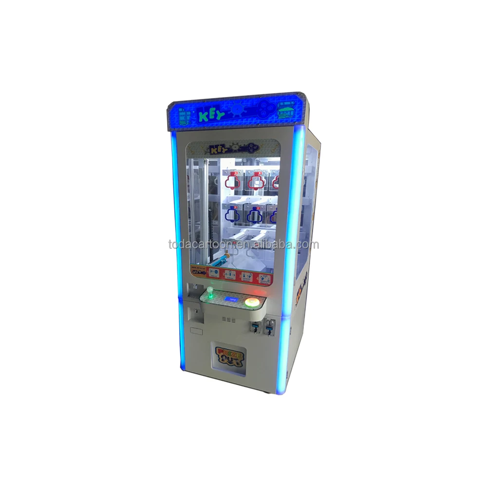 Toda coin operated prize vending toys arcade golden key master game machine mini key master vending game machine