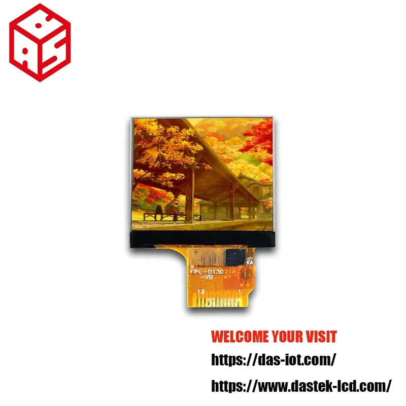 Popular 1.3 inch TFT LCD 1.3' 240*240 resolution  RGB interface IPS transflective normally black display for smart watch