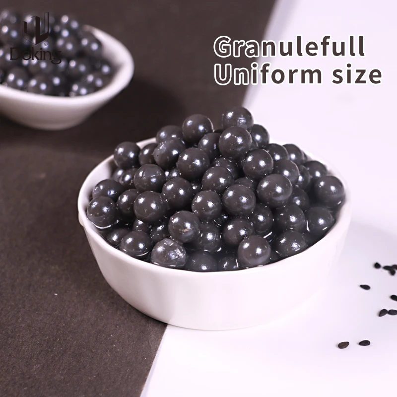 Doking New products hot selling for bubble tea shops black sesame sauce popping bobo popping boba tapioca pearls popping boba