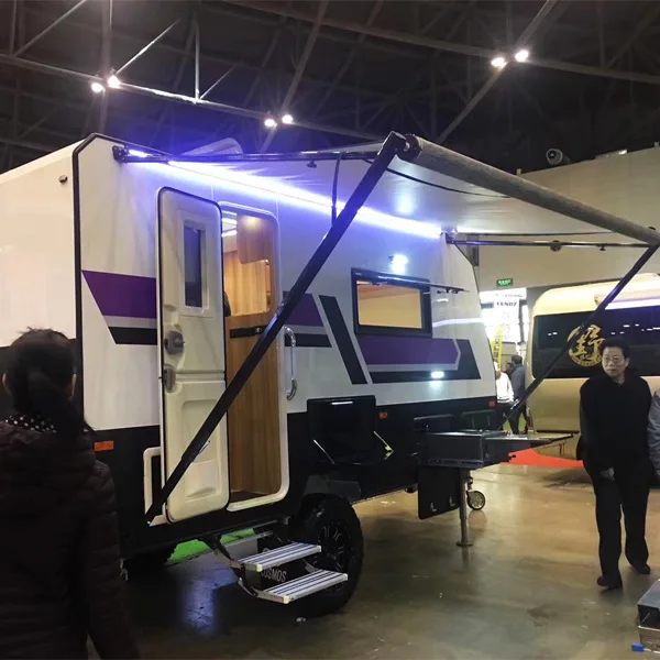 2024 New motorized good quality polyester fabric electric full cassette vehicle rv awning sun shade for camper caravan