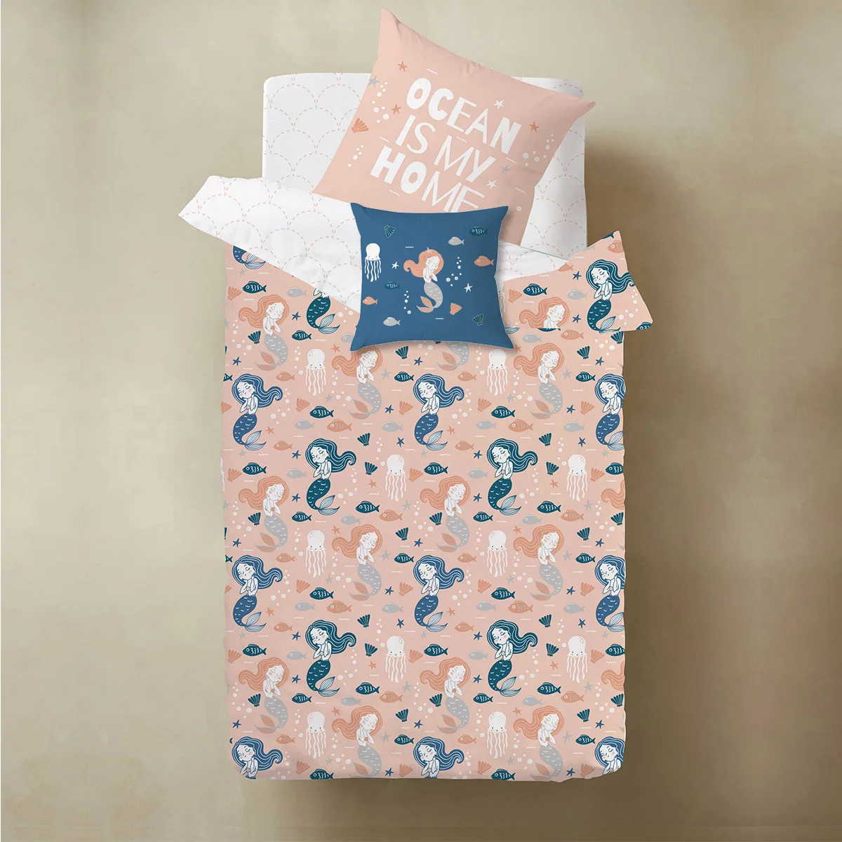 cotton kids bedding set custom crib sheets baby girl fitted kids bedsheet giraffet bear cartoon 4pcs with cushion cover children