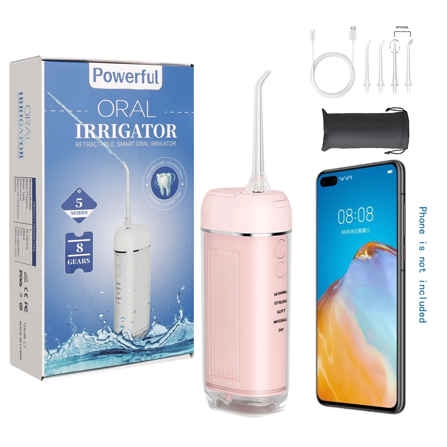 Прямая Продажа с фабрики Oem Мини водонепроницаемый портативный стоматологический водоструйный зубной ирригатор для полости рта домашнего путешествия