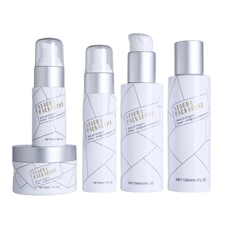 Recycling plastic raw material sprayer lotion cosmetic pet bottles