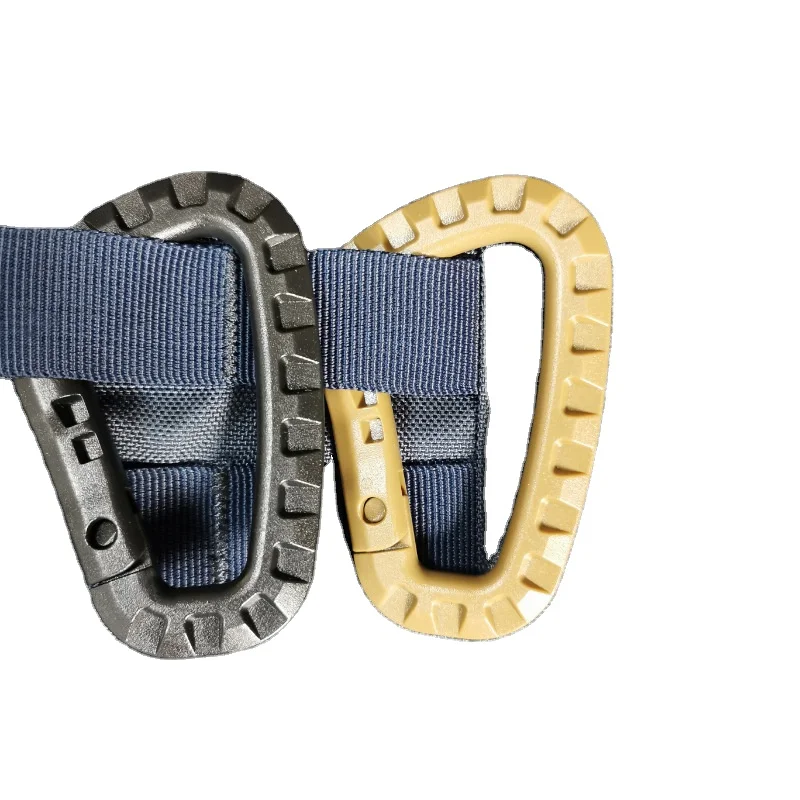 2021 outdoor camping/hiking/fishing mountaineering bag  big D-shaped buckle spring hanging buckle