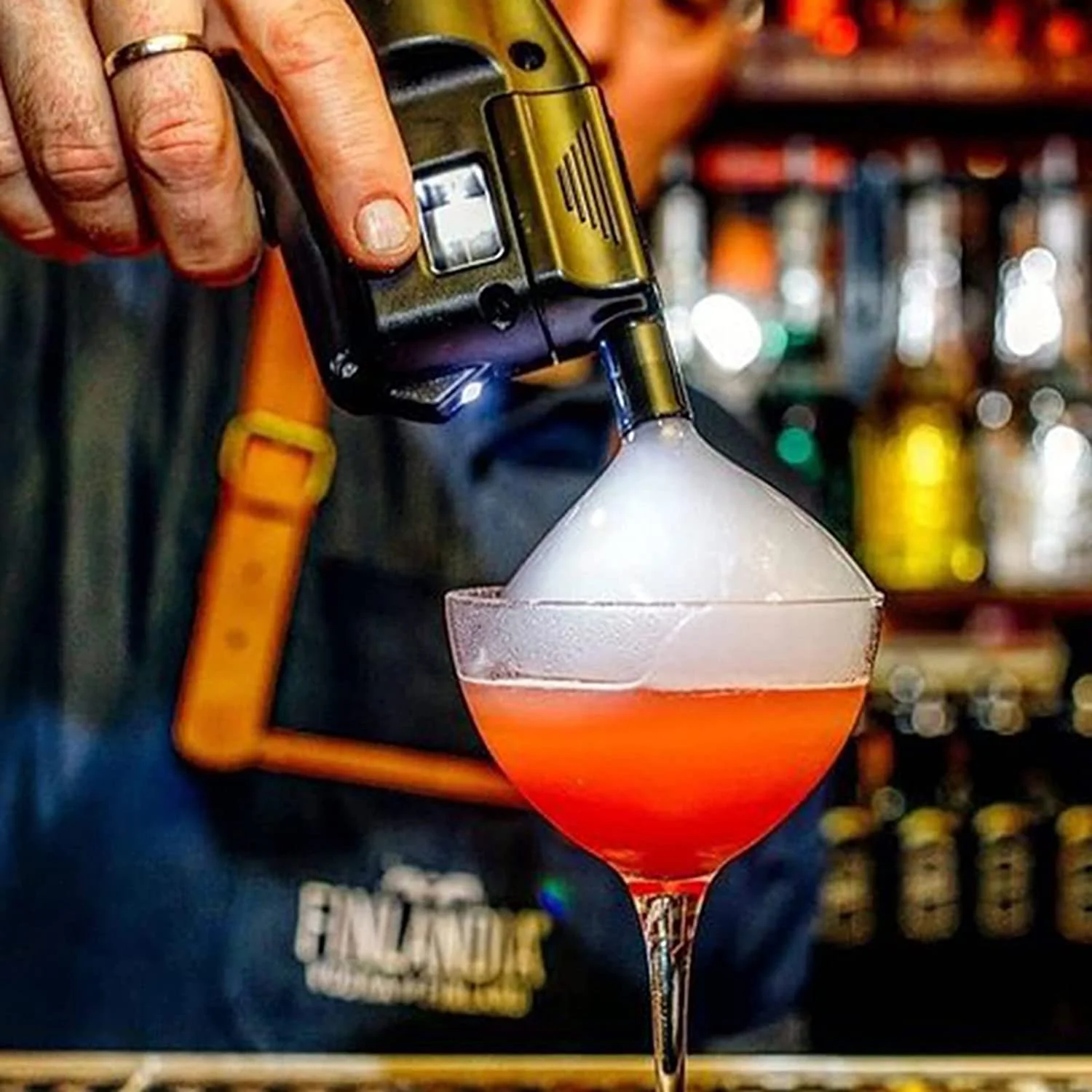 Logo Custom Aroma Cocktail Flavor Blaster Professional Flavour Blaster Set Cocktail Bubble Gun Essence Oil Edible