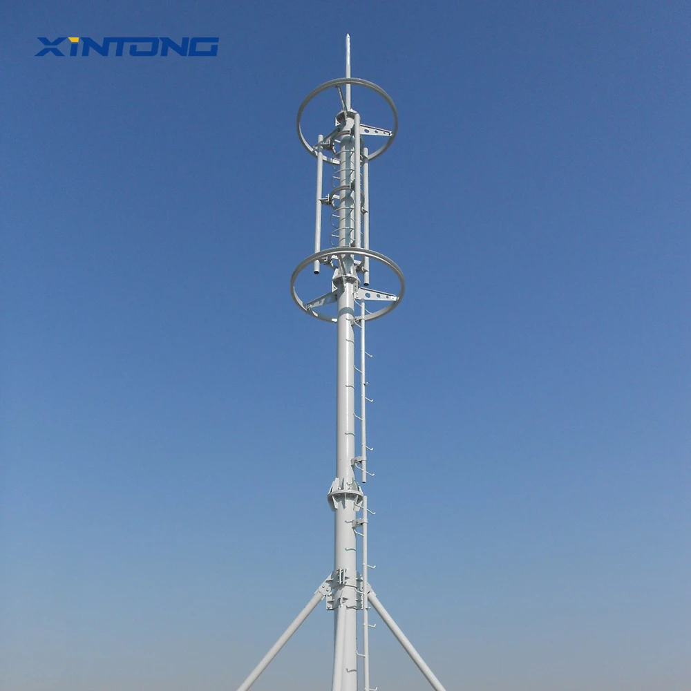 XINTONG High Quality Galvanized Gsm Antenna Communication Monopole Tower